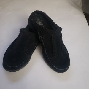 Ryka Slip On Mule black Suede Size 6‎